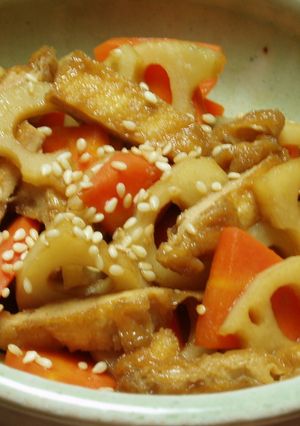 きつねのおあげ♫根菜きんぴら-レシピのメイン写真