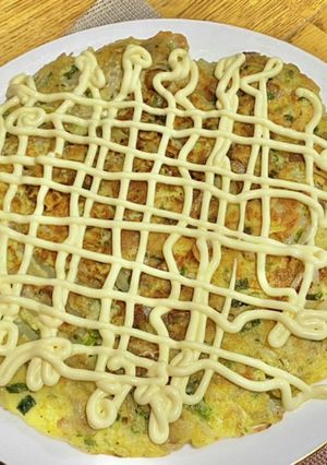 ニンニクたっぷり・モヤシのお好み焼き-レシピのメイン写真