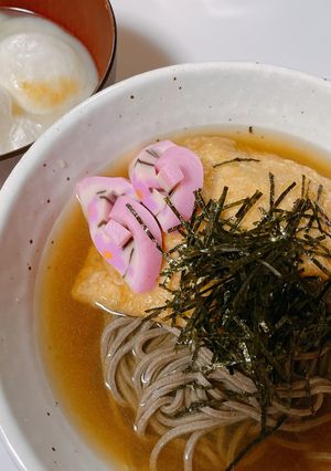 年越しそば＆フライングお雑煮-レシピのメイン写真
