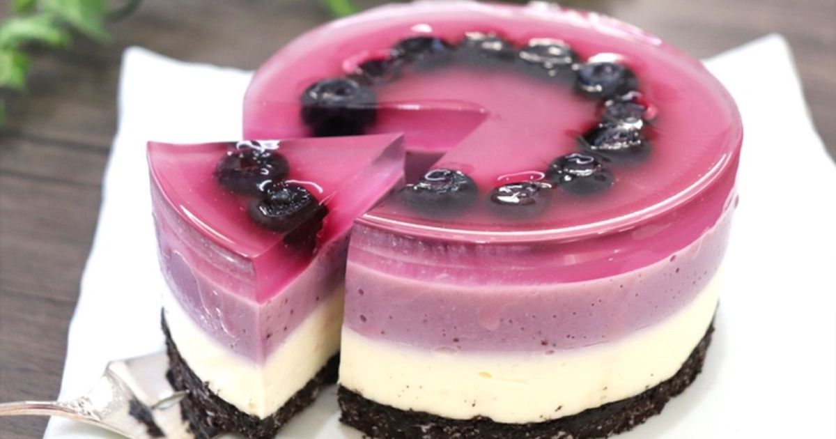 まるごとブルーベリーチーズケーキ by たけ民キッチン 【クックパッド