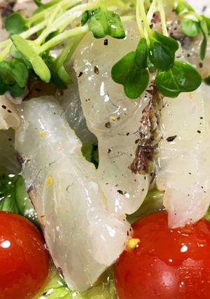 鯛の和風カルパッチョ-レシピのメイン写真
