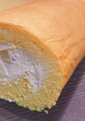 桃のチーズクリームロールケーキ-レシピのメイン写真