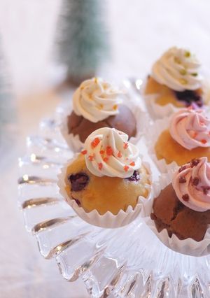 しっとりふわふわ♡米粉カップケーキ-レシピのメイン写真