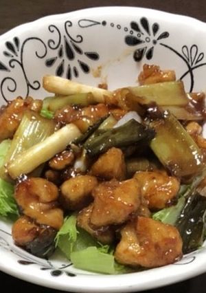 冷凍鳥モモ肉で照り焼き＆ネギ焼き-レシピのメイン写真
