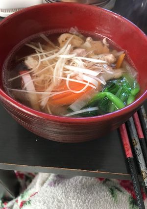 鴨のお雑煮-レシピのメイン写真
