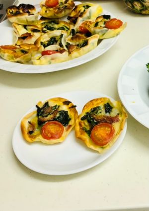 余った餃子の皮でキッシュ-レシピのメイン写真
