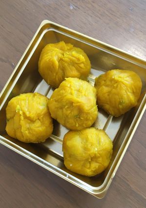 おせちに！かぼちゃチーズ茶巾-レシピのメイン写真