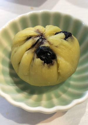 ドライブルーベリーとさつまいもの茶巾絞り-レシピのメイン写真