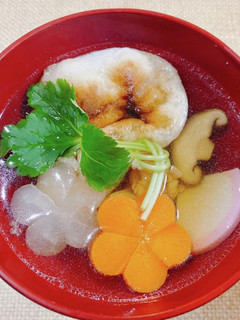 お正月に簡単!☆紅白梅のお雑煮☆-レシピのメイン写真