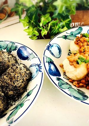 ✨黒すりゴマ＆父母の故郷納豆餅✨-レシピのメイン写真