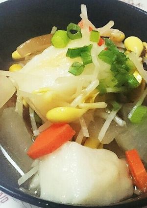 大豆おやしの雑煮(南九州地方?!)-レシピのメイン写真