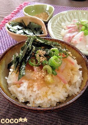 愛媛の郷土料理　甘辛卵だれ☆宇和島鯛めし-レシピのメイン写真