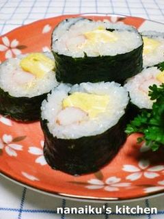 だし巻き&カニかまの明太マヨ巻き-レシピのメイン写真