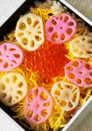 子供も大絶賛！簡単おせちちらし寿司-レシピのメイン写真