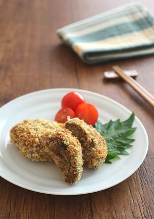 お弁当にも♪ごぼう入り和風ミンチカツ-レシピのメイン写真