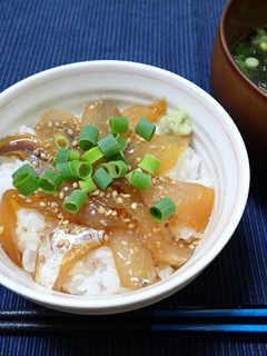 ダツの漬け丼-レシピのメイン写真