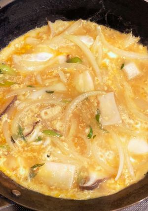 うどんの具の卵とじ-レシピのメイン写真