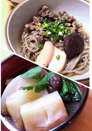年越そば＆お雑煮☆両方に使える汁(覚書)-レシピのメイン写真