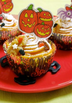 ハロウィン♣かぼちゃモンブラン-レシピのメイン写真