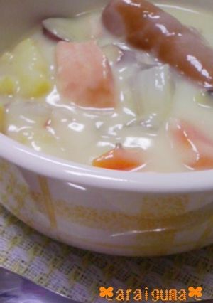 ﾎｯｺﾘ温か鮭のうまうまｸﾘｰﾑｼﾁｭｰ-レシピのメイン写真
