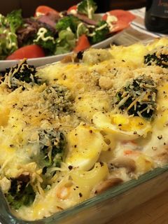 カニマカロニグラタン-レシピのメイン写真