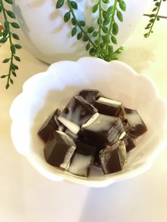 カフェインレスコーヒー寒天ゼリー-レシピのメイン写真