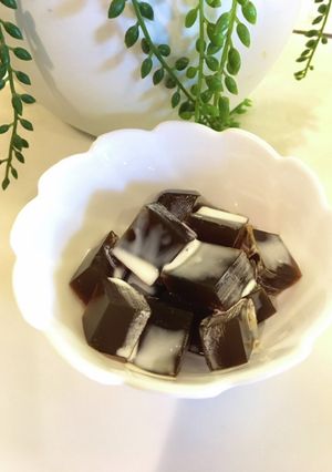 カフェインレスコーヒー寒天ゼリー-レシピのメイン写真