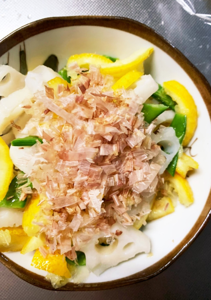 全てレンジお節材料消費柚子風味蓮根浅漬け-レシピのメイン写真