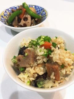 あまった筑前煮de炊き込みご飯-レシピのメイン写真