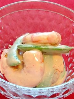 エビのオーロラソース和え-レシピのメイン写真