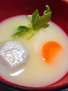 お正月に!関西風白味噌の簡単お雑煮-レシピのメイン写真