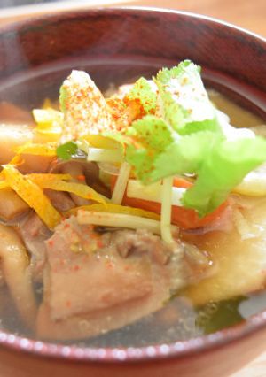 お雑煮やうどんに、鶏肉入りけんちん汁-レシピのメイン写真