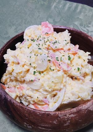 時短で簡単ベーコンエッグポテトサラダ-レシピのメイン写真