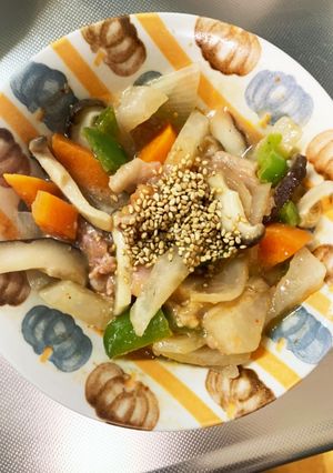 全てレンジチリソース炒め味大根青椒肉絲風-レシピのメイン写真