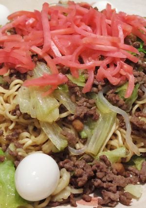 焼きそばを3分でどれだけ豪華にできるか４-レシピのメイン写真