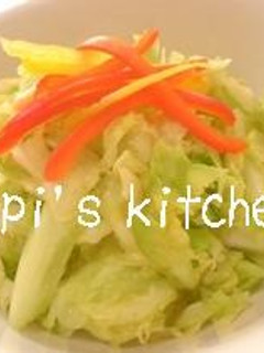 パンチの効いたキャベツのカレー塩もみ♪-レシピのメイン写真