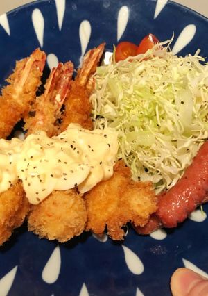 タルタルとエビフライとエビ味噌汁！-レシピのメイン写真