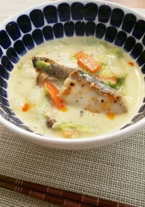 ぽかぽかぁ～白菜とたらの豆乳クリーム煮～-レシピのメイン写真