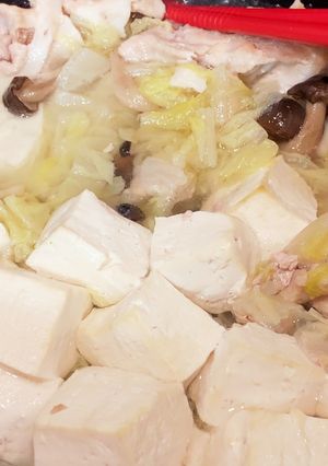 【減塩】白菜と豆腐と豚肉メインの無水鍋-レシピのメイン写真