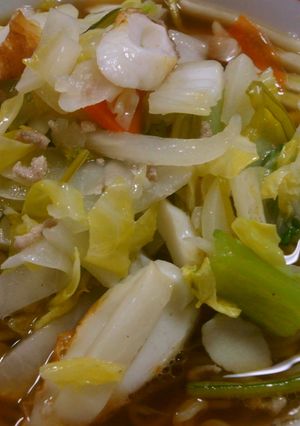 白菜炒めラーメン-レシピのメイン写真