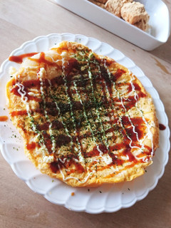 余った餅★お好み焼き★デザートはきなこ餅-レシピのメイン写真