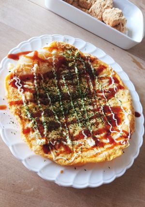 余った餅★お好み焼き★デザートはきなこ餅-レシピのメイン写真