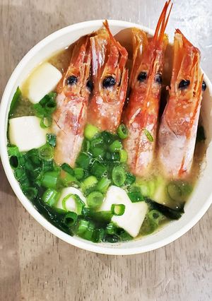 食のリメイク★海老風味のお味噌汁★-レシピのメイン写真