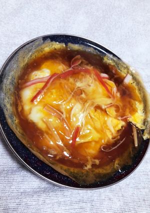 ご飯×タレ×カニカマ☆簡単天津飯☆-レシピのメイン写真