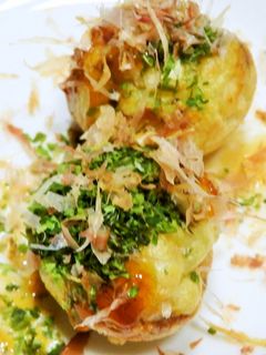 お好み焼き粉で カリトロ たこ焼き -レシピのメイン写真