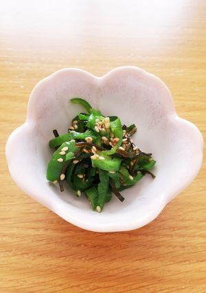 ピーマンの塩こんぶ和え-レシピのメイン写真