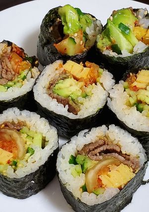 焼き肉ロールキンパのり巻き-レシピのメイン写真