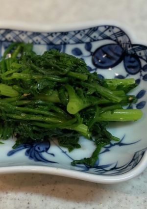 ダシダで簡単！春菊のナムル！-レシピのメイン写真