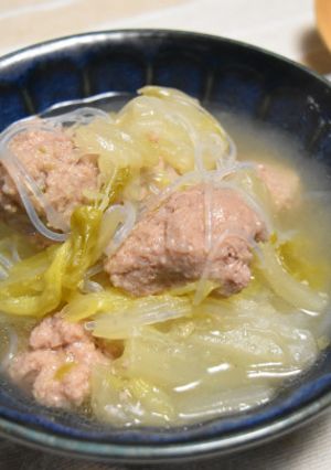 肉団子と白菜のスープ煮-レシピのメイン写真