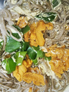 ウニ乳蕎麦スパ(血管ダイエット1535)-レシピのメイン写真